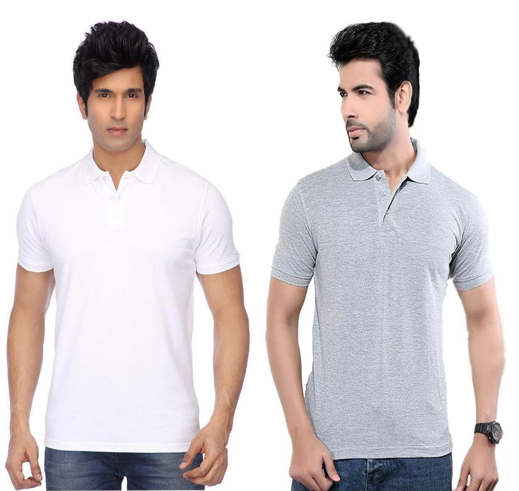 Men's Polo Neck T-Shirts (2pc)
