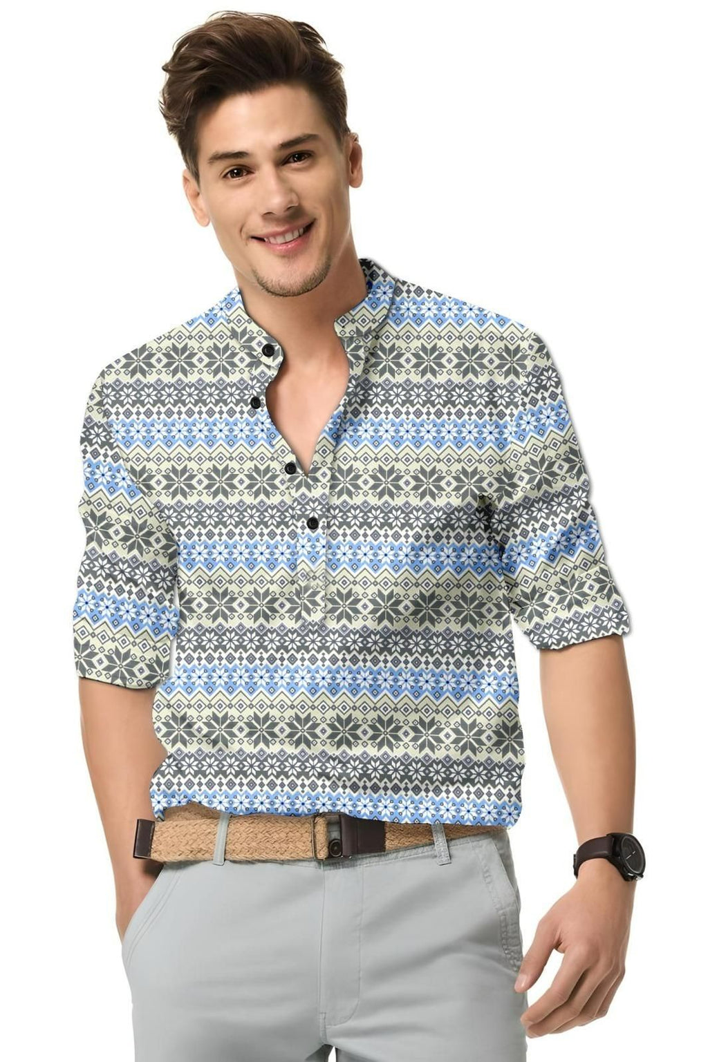 Men's Multicolor Printed Shirt